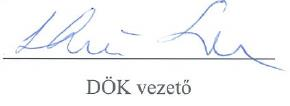DÖK vezető aláírása (kép)